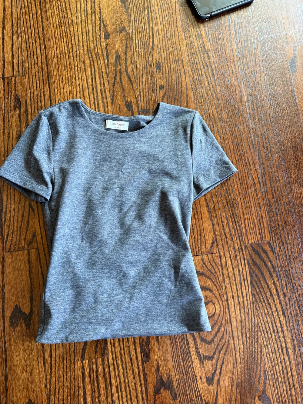 Aritzia Contour Heather Gray Short Sleeve Tee